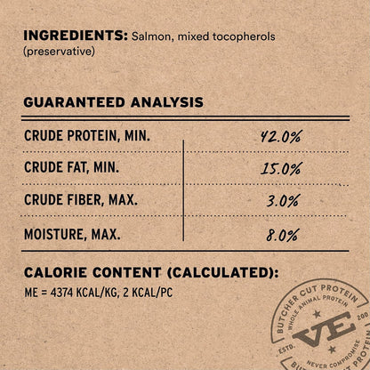 Vital Essentials Freeze Dried Cat Treats, Salmon Bites, 1.1 Oz Bag | Crunchy, Single Protein, Premium Quality, Grain Free, USA Made with U.S. & Globally Sourced Ingredients3