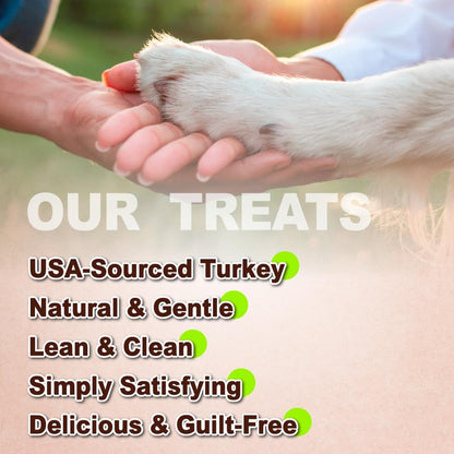 Afreschi Turkey Tendons Dog Treats, Braided Sticks, 3.5 Oz | Rawhide-Free Puppy Chews4