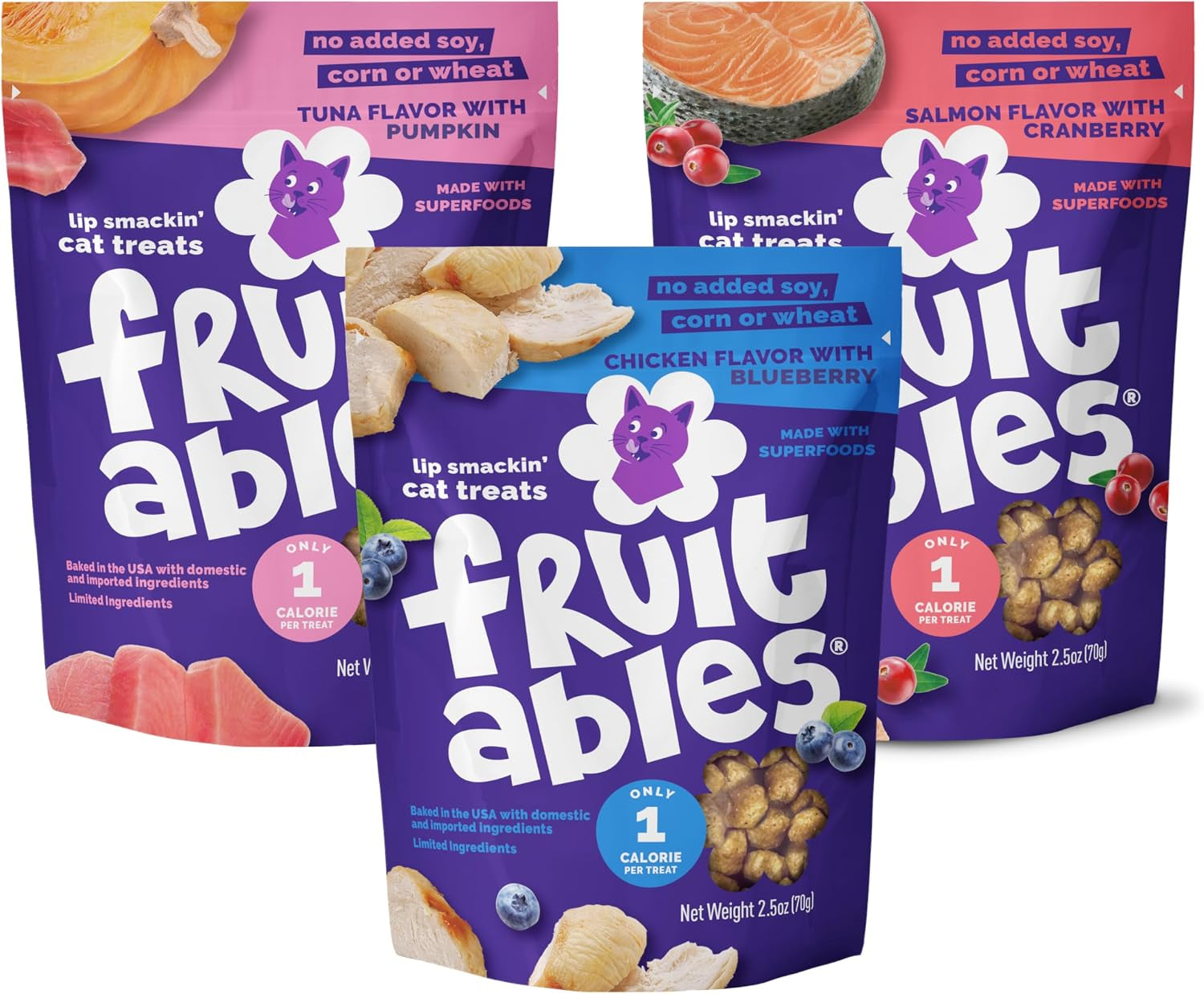 fruitables-cat-treats-crunchy-salmon-tuna-chicken-2-5-oz-3-pk-low-calorie-crunchy-training-biscuits-with-pumpkin-superfoods-wheat-corn-soy-free-usa-made