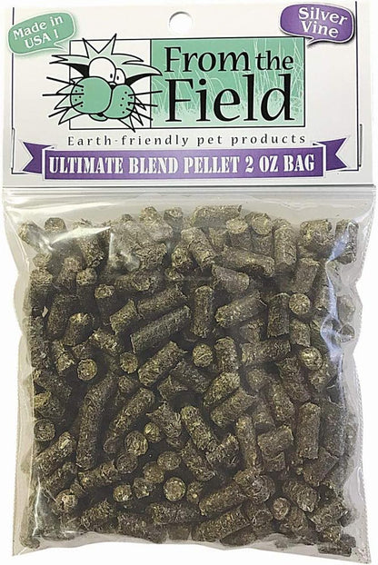 From the Field | Ultimate Blend Catnip & Silver Vine | Premium Usa-Grown Catnip for Toys & Playtime | Fresh, Potent, Non-Toxic, Eco-Friendly | Safe for Kittens & Cats | Resealable 2 Oz Tub4