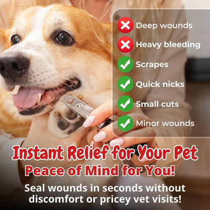 Dog Wound Care Gel for Pets, Styptic Powder Alternative | Helps Protect Minor Cuts, Nails, and Scrapes with a Fast-Acting Gel Designed for Gentle Pet Wound Care4