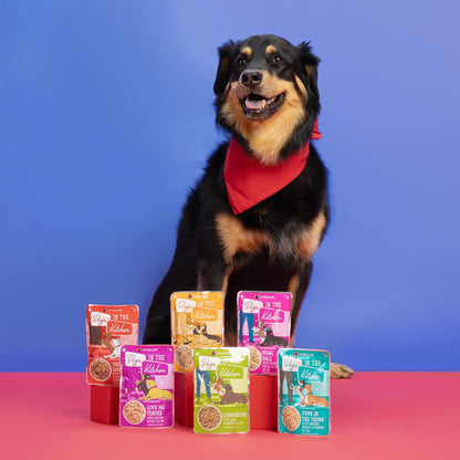 Weruva Dogs in the Kitchen, Variety Pack, Pooch Pouch Party!, Wet Dog Food, 2.8Oz Pouches (Pack of 12)11