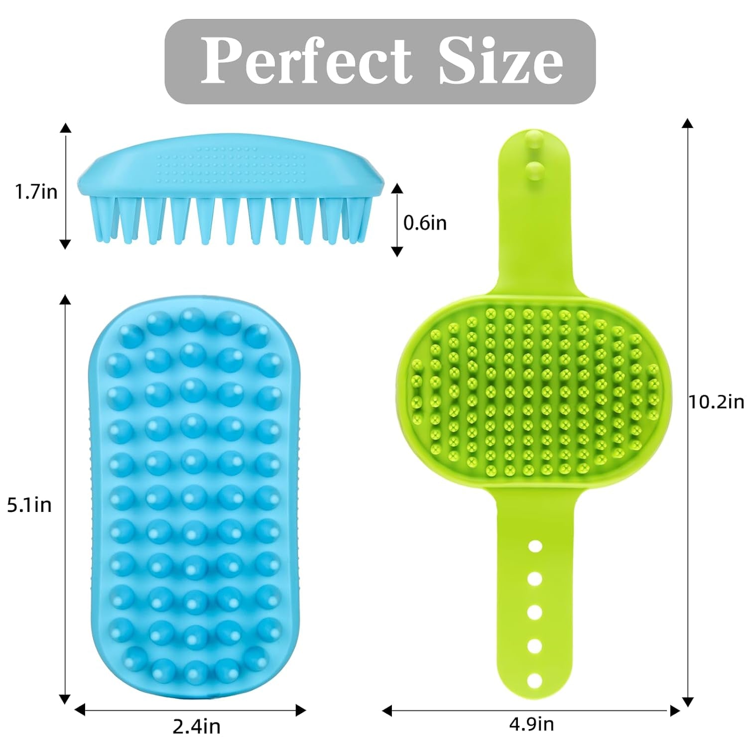 2pcs-dog-bath-brush-set-adjustable-handle-dog-scrubber-for-shampooing-deshedding-massaging-suitable-for-pets-curry-comb-shampo-brush-for-dogs-cats-and-horses-green-blue