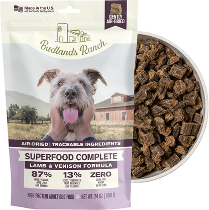 BADLANDS RANCH by Katherine Heigl – Superfood Complete Air-Dried Beef Dog Food – High Protein with Superfoods for Daily Wellness & Consistent Nutrition – 24 Oz16