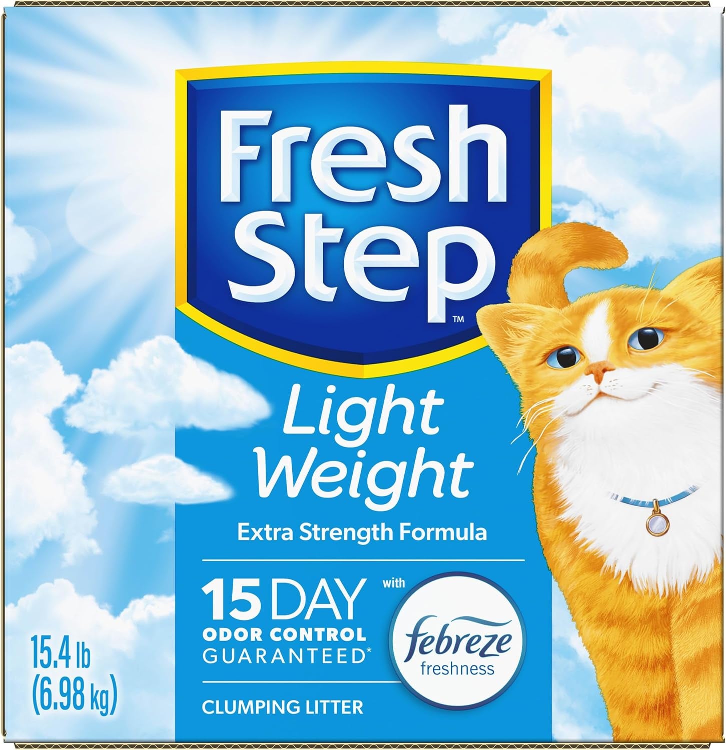 fresh-step-light-weight-clumping-litter-extra-strength-formula-with-febreze-freshness-15-4-lb-box-package-may-vary