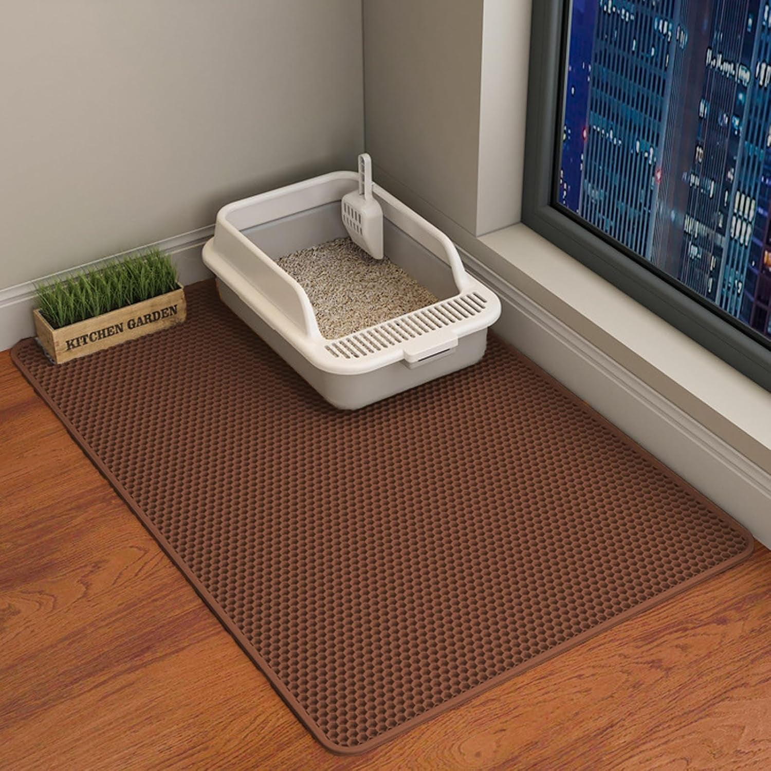 hcy-wld-cat-litter-mat-45x26-35x24-30x22-24x18-inch-double-layer-cat-litter-box-mat-eva-non-slip-waterproof-urine-proof-cat-litter-catcher-mat-easy-clean-scatter-control-35x24-inch-khaki