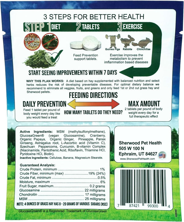Prevention with Natural Motility Herbs by Sherwood Pet Health (100 Tablets - 70 Grams).2