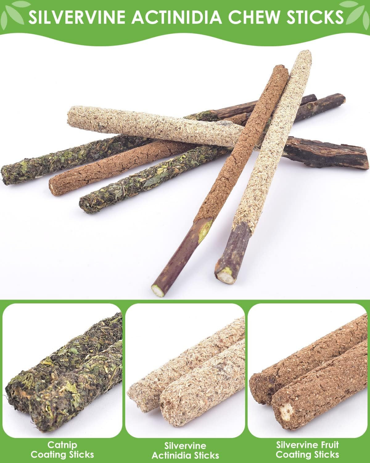 tindtop-catnip-chew-toys-for-cats-12-pack-natural-silvervine-sticks-for-kittens-teeth-cleaning-matatabi-dental-care-increase-appetite-calm-cat-anxiety-and-stress-cat-dental-toy