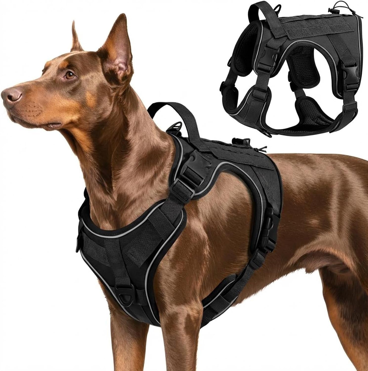 vavopaw-dog-seat-belt-vest-harness-for-car-2-in-1-seatbelt-buckle-soft-breathable-mesh-adjustable-buckle-nylon-heavy-duty-pet-safety-seat-belts-for-small-medium-large-pets-black-l