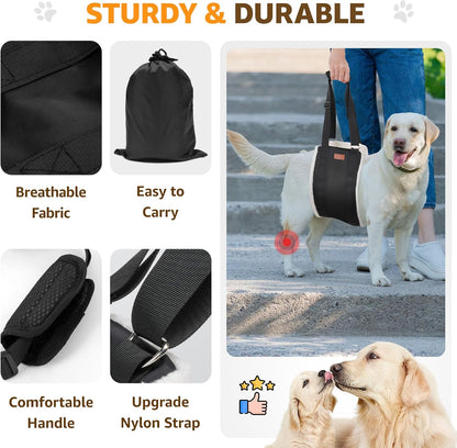 Adjustable Dog Lift Harness Dog Sling for Large Dogs Hind Leg Support Soft Lift Support and Rehab Harness for Weak Rear Legs, Helps Senior, Injured, Disabled and after ACL Surgery Dogs Large8