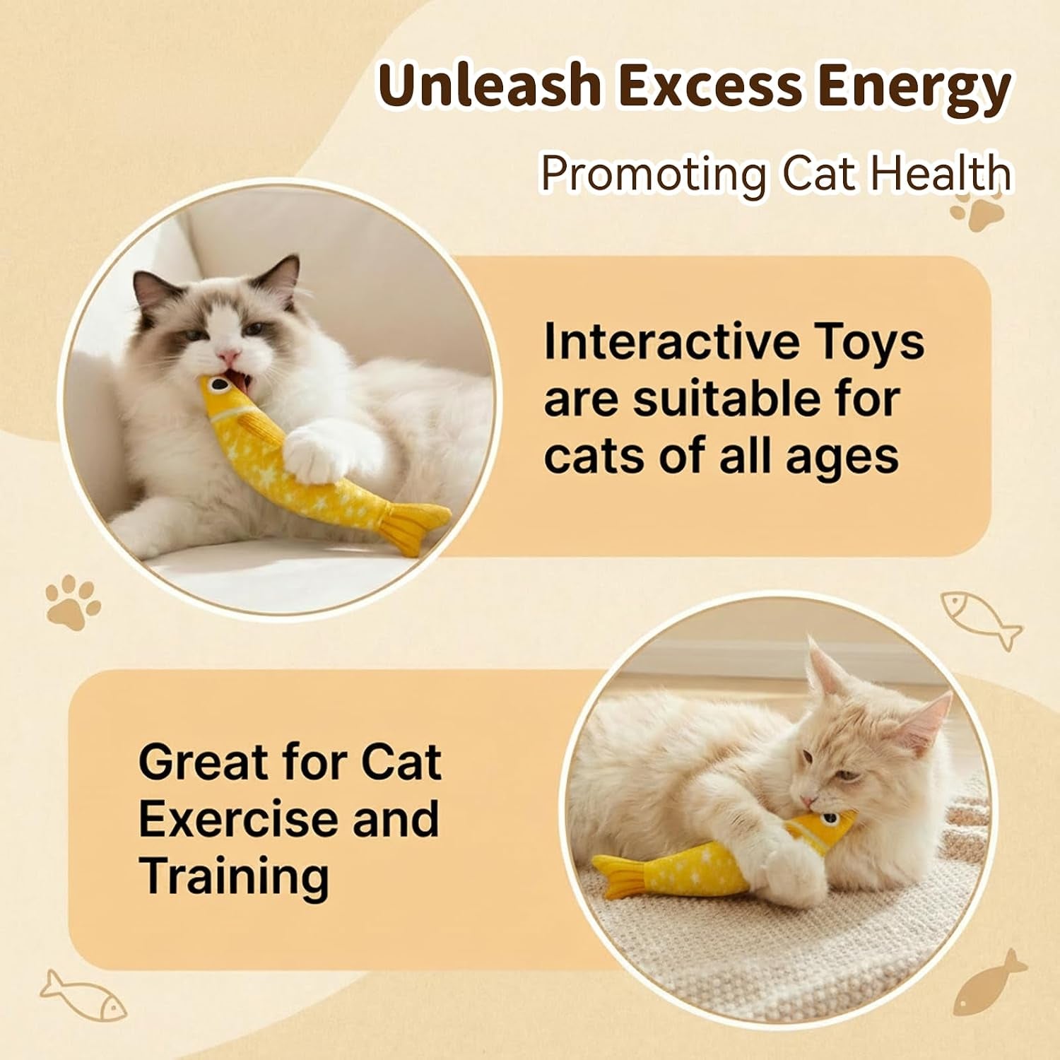cat-toys-for-indoor-cats-fish-shaped-pillow-2-pack-yellow-purple-5000mg-a-natural-catnip-bell-interactive-soft-chew-kicker-for-indoor-cats-kittens-crinkle-bell-fish-sound-toy