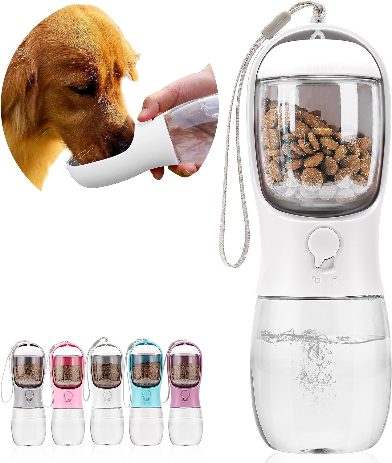 dog-water-bottle-with-food-container-portable-leak-proof-pet-water-dispenser-for-walking-hiking-travel-puppy-essentials-accessories-for-small-large-dogs-dog-gifts-10oz-15oz-19oz