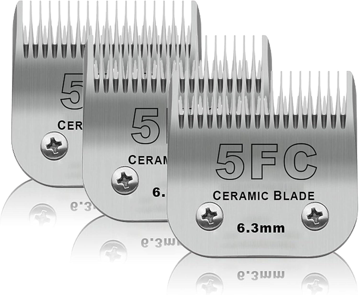 7fc-dog-grooming-ceramic-blades-compatible-with-andis-oster-a5-wahl-km10-size-7fc-detachable-ceramic-blade-1-8-inch-3-2mm-cut-length-3-pack