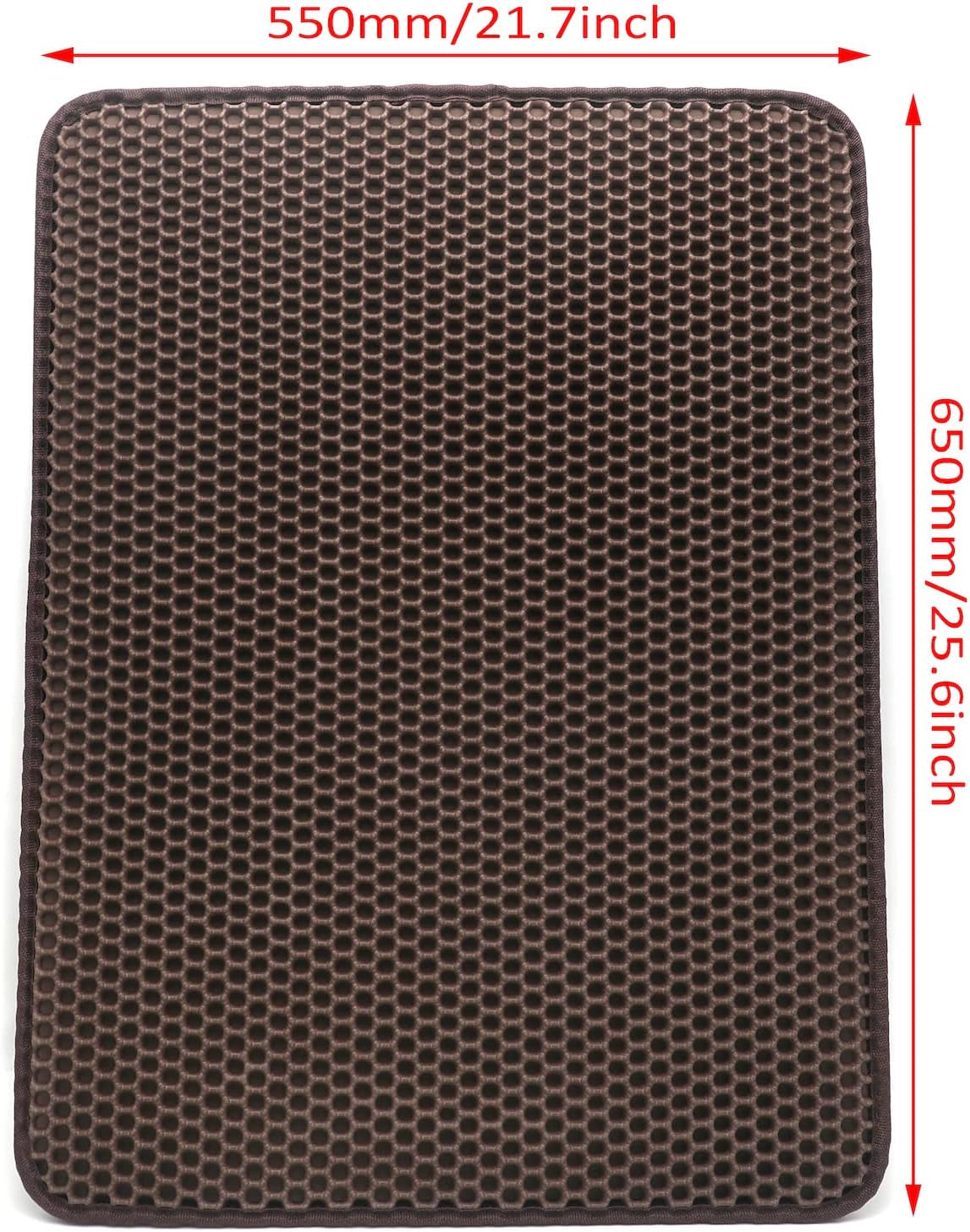 httmt-cat-litter-mats-25-6x22-inch-65x55cm-pet-supplies-housebreaking-brown-cat-litter-double-layer-pad-trapper-folding-pad-eva-foam-rubber