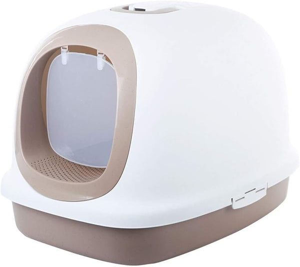 Dog Potty Training Toilet ﻿ Extra Large Litter Box Luxury Fully Enclosed Cat Toilet Pet Supplies 10 Kg Fat Available(White)7