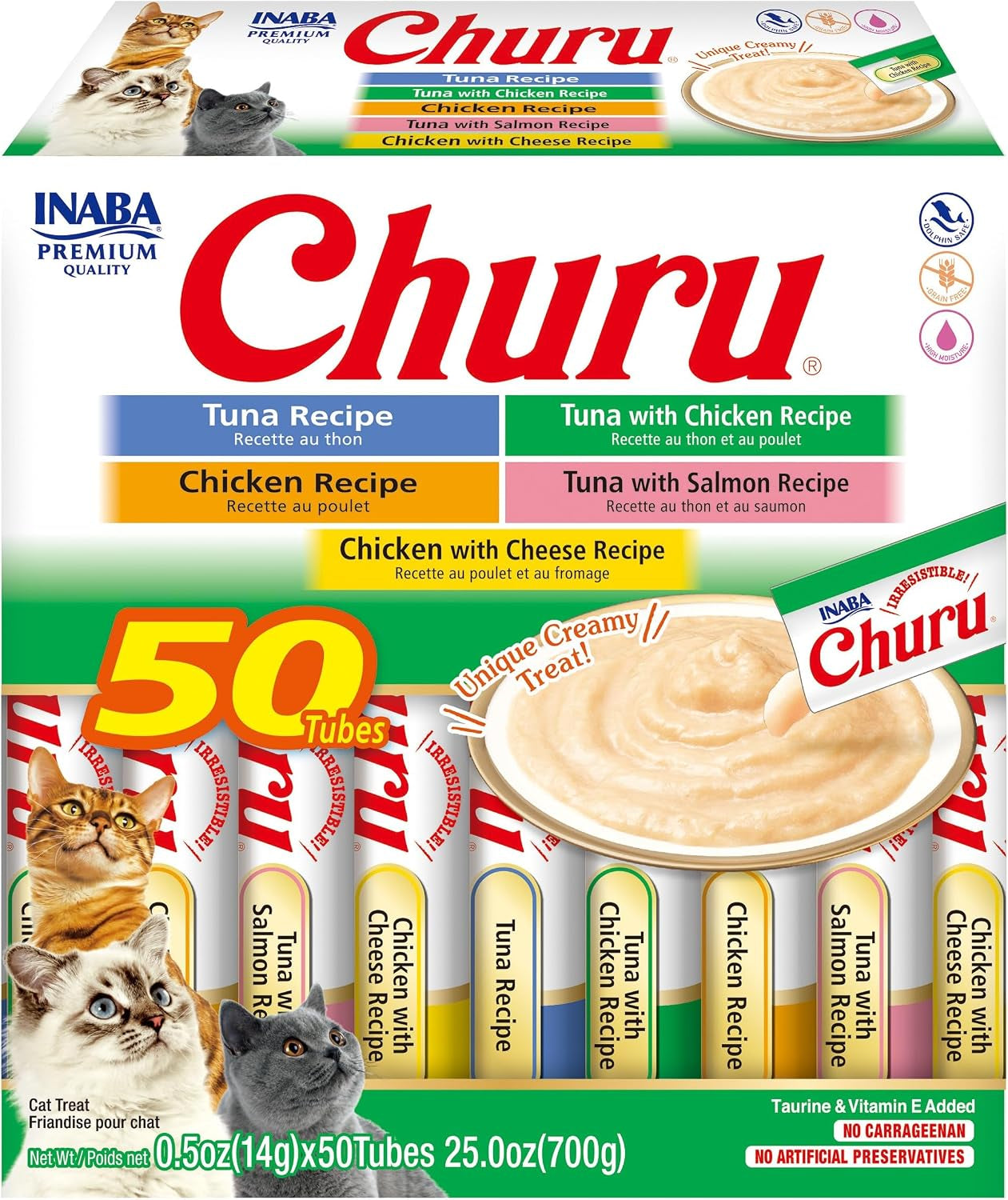 inaba-churu-cat-treats-grain-free-creamy-puree-cat-treat-topper-chicken-variety