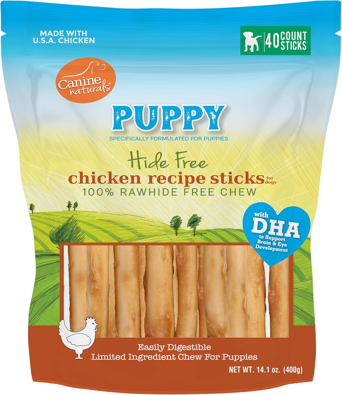 canine-naturals-rawhide-free-puppy-chews-chicken-and-rice-recipe-10-count-100-rawhide-free-made-with-usa-chicken-all-natural-easily-digestible-5-in-sticks-perfect-for-teething-puppies