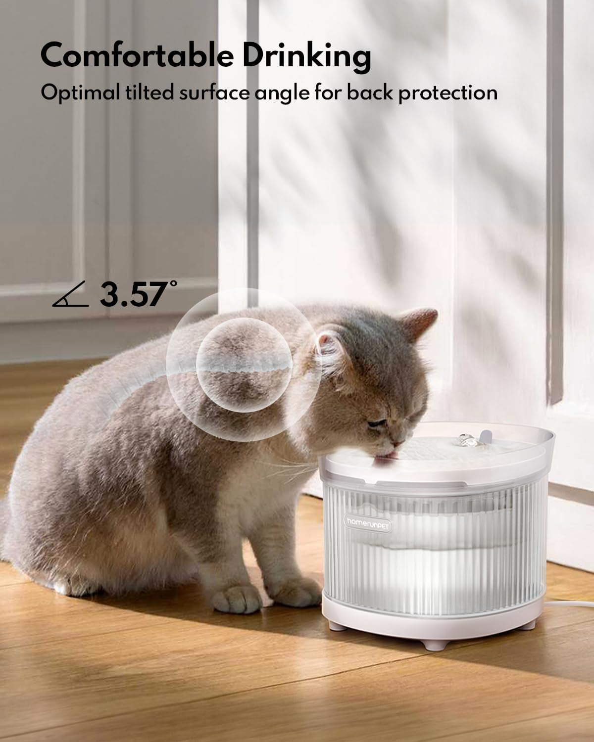 homerunpet-cat-water-fountain-with-wireless-pump-ultra-quiet-pet-fountain-bpa-free-detachable-design-easy-to-clean-pet-water-fountain-indoor-filter-included-2l-68oz