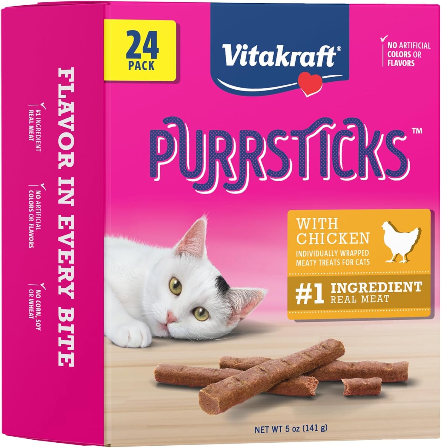 vitakraft-purrsticks-meaty-cat-sticks-chicken-segmented-and-breakable-meatstick-deliciously-tender-6-count-pack-of-1