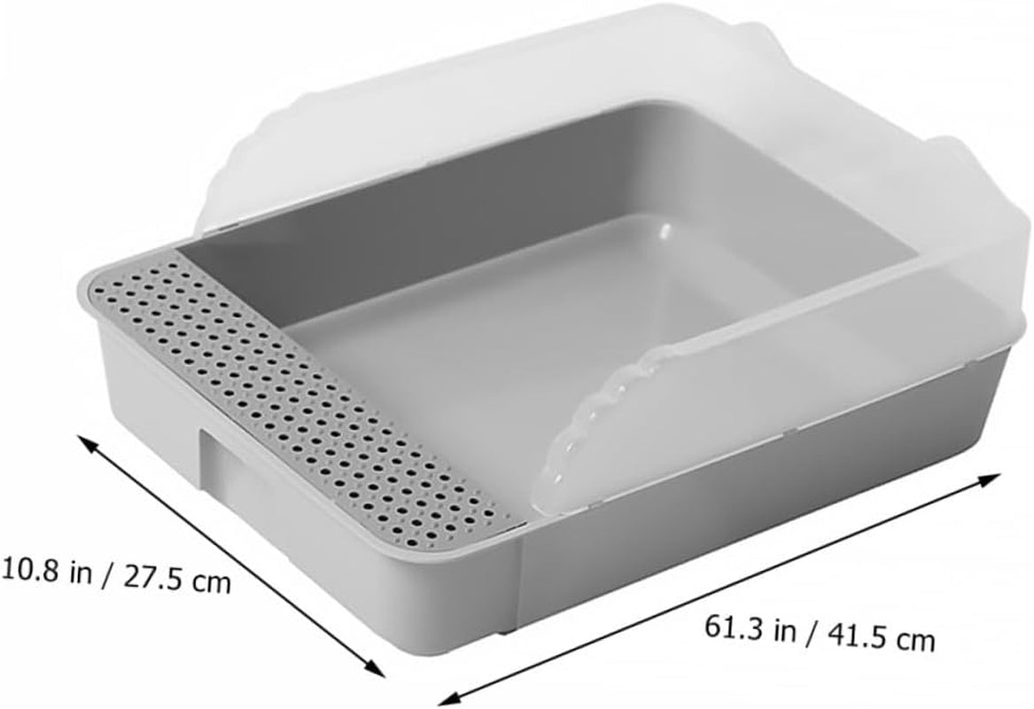 luxshiny-detachable-small-gray-cat-litter-pan-potty-with-anti-splashing-design-plastic-half-enclosed-cat-toilet-for-kitten-housebreaking