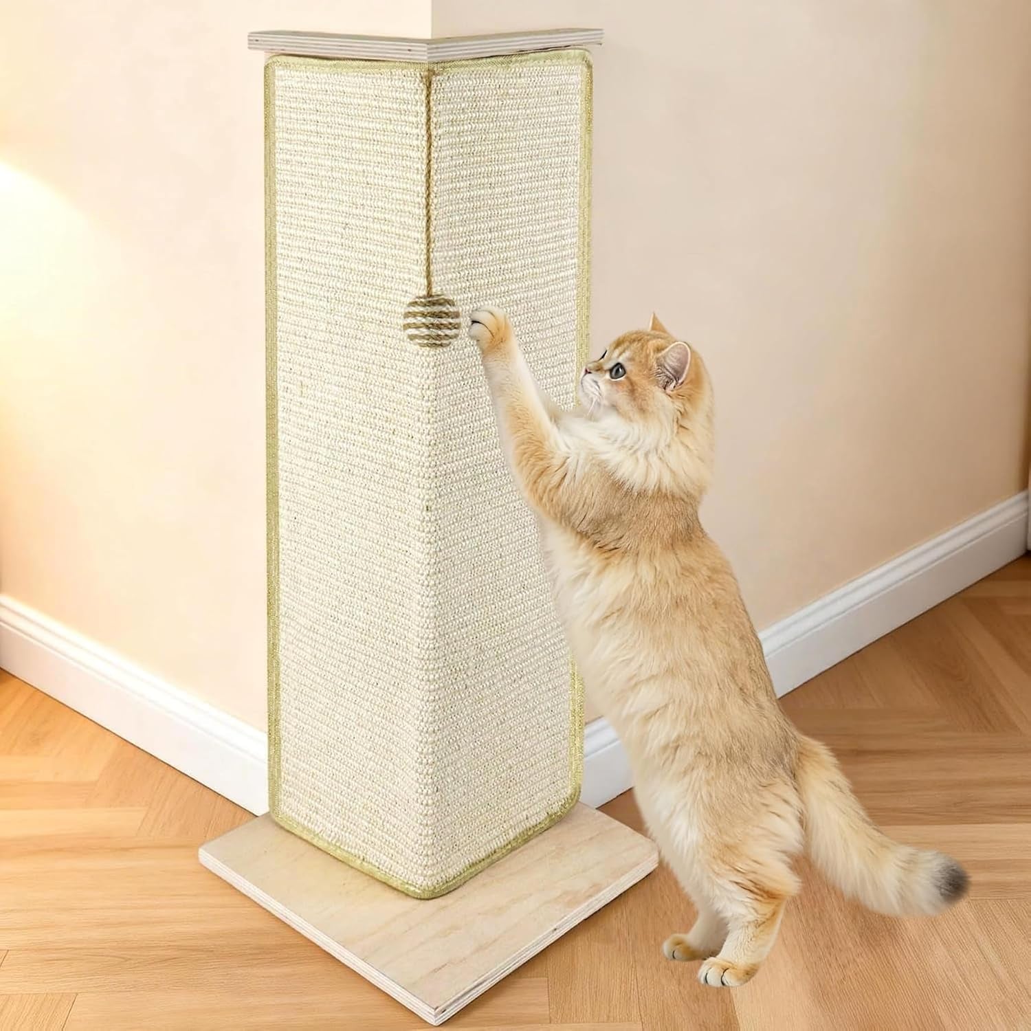 28-8-tall-couch-corner-cat-scratcher-sisal-scratching-pad-with-toy-ball-for-sofa-stylish-modern-furniture-protector-easy-assembly-cat-scratching-post