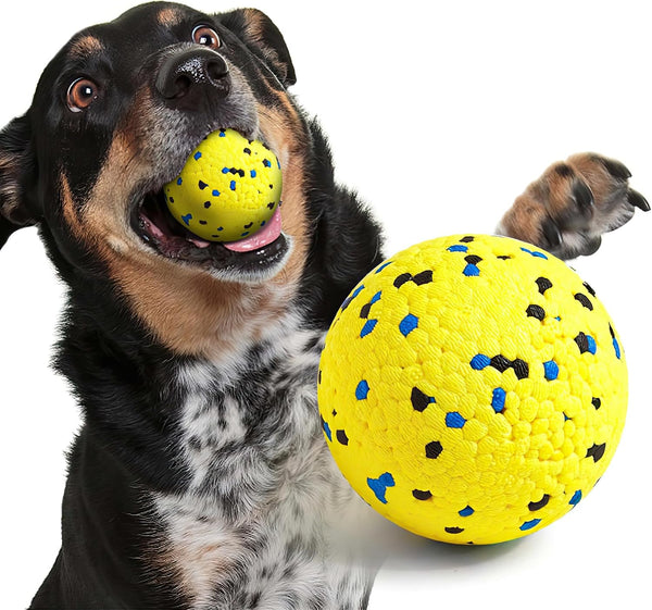 Kimee Dog Balls Tennis Ball Toys Dog Toys for Aggressive Chewers Durable Teething Chew Toys Water Toy Fetch Ball for Large Medium Small Dog and Puppies (4 Balls)10