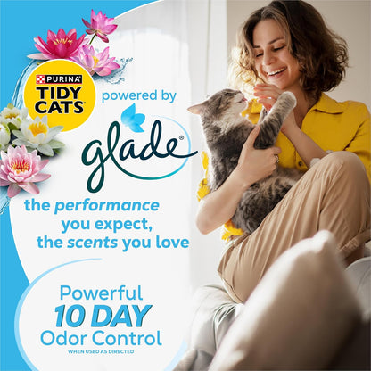 Purina Tidy Cats Lightweight Cat Litter, Clumping Multi Cat, Glade Clear Springs Odor Control, Low Dust, 38 Lb. Box3