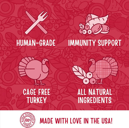 Full Moon® Turkey Cranberry Sausage Dog Treats 12 Oz | Human Grade, No Corn, No Wheat, No Soy, Glycerin Free, Made in the USA5