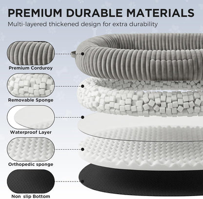 Oversized Human Dog Bed for Large Breed Dogs, 77.5X61.8X9.8 Inch Extra Large Plush Orthopedic Bed with Washable Removable Cover, Non-Slip Bottom, Soft Plush Shared Bed for Bedroom Living Room4