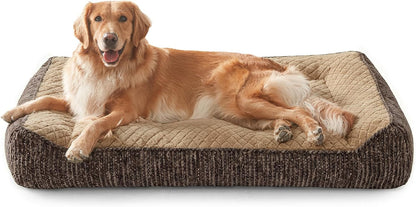 JOEJOY XL Orthopedic Dog Bed for Large Dogs, Extra Thick Foam Pet Bed Sofa | Bolster Sides, Large Sized Dog Couch Bed with Removable Washable Cover, Non-Slip Bottom, Grey (42"X30")19