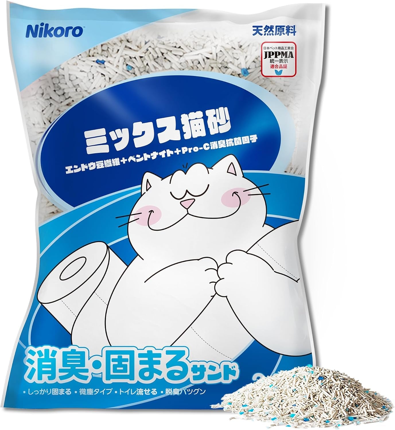 nikoro-tofu-cat-litter-strong-clumping-cat-litters-odor-control-and-unscented-ultra-absorbent-water-flushable-tofu-cat-litter-dust-free-scent-free-21-lbs5-29-lbs-4bags