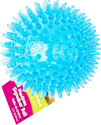 Gnawsome Medium Squeaker Ball Dog Toy, Medium 3.5", Colors Will Vary, All Breed Sizes1