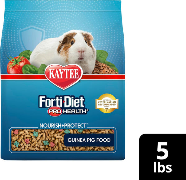 Kaytee Forti-Diet Pro Health Nourish+Protect Guinea Pig Food, Comprehensive Nutrition Backed by Science, Digestive Health, Immune Support, 5 Pounds13