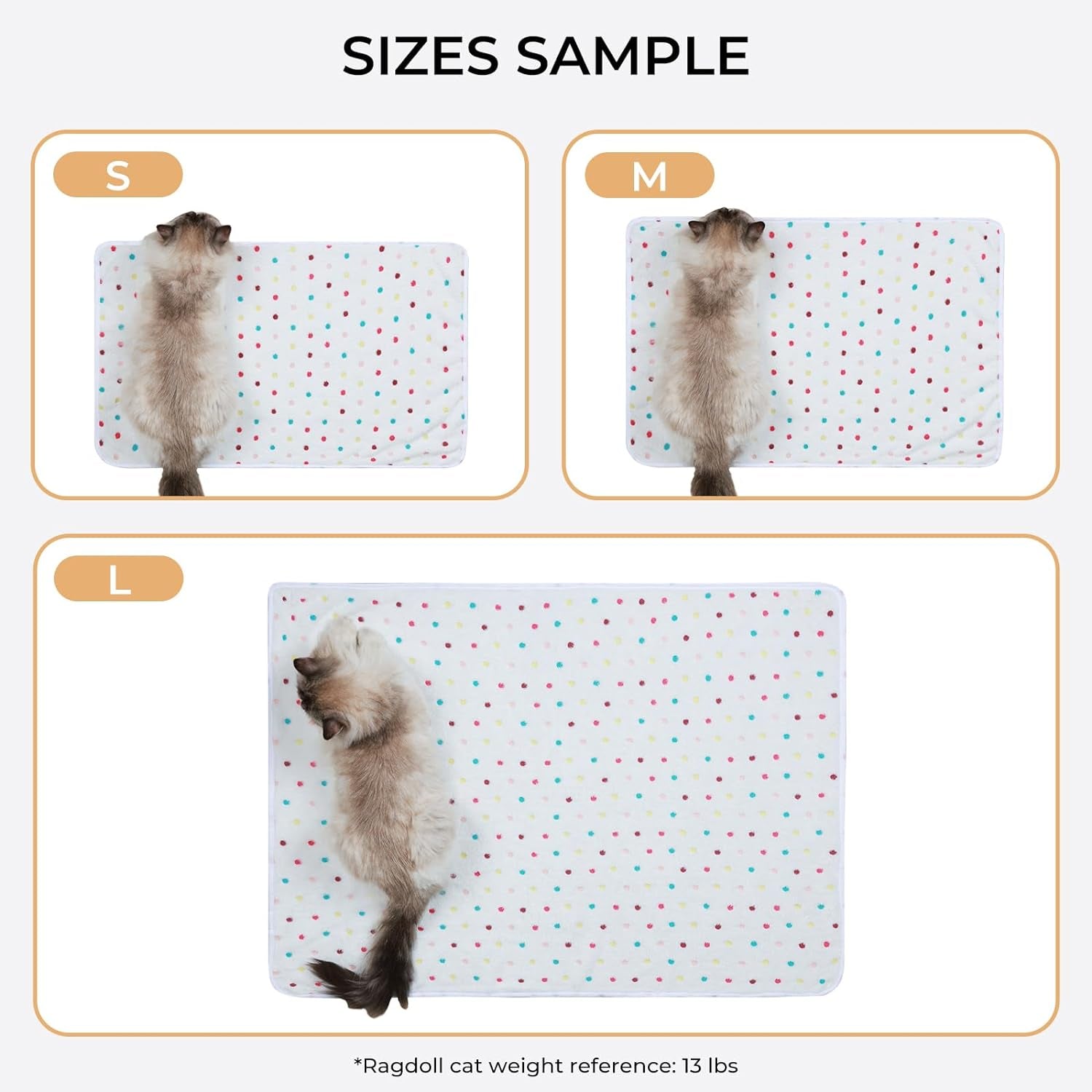 1-pack-3-blankets-super-soft-cute-dot-pattern-pet-blanket-flannel-throw-for-dog-puppy-cat-beige-brown-pink-small