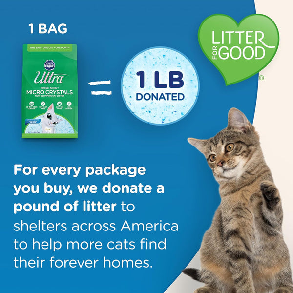 Ultra Fresh Scented Micro Crystals Premium Cat Litter - 99.9% Dust Free, Soft on Paws - 5 Lbs.8