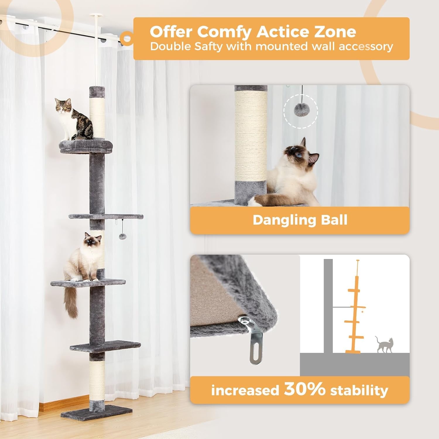 petepela-cat-tree-for-indoor-cats-34-6-small-cat-tower-with-scratching-posts-2-condos-scratching-ramp-dangling-toys-cat-play-house-for-kittens-and-small-cats-compact-tower-with-thick-sisal-posts-2-condos-dangling-toys-a-cozy-top-bed-for-kittens-small-cats