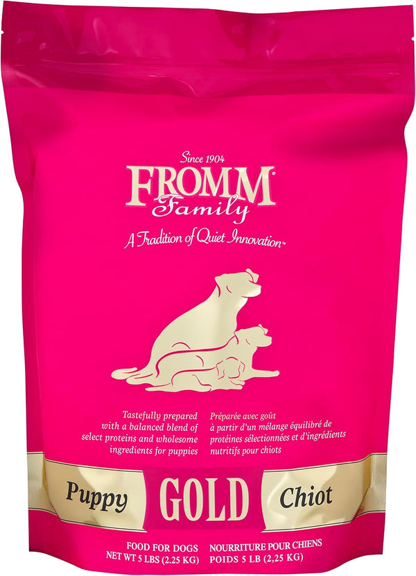 Fromm Puppy Gold Premium Dry Dog Food - Dry Puppy Food for Medium & Small Breeds - Chicken Recipe - 5 Lb1