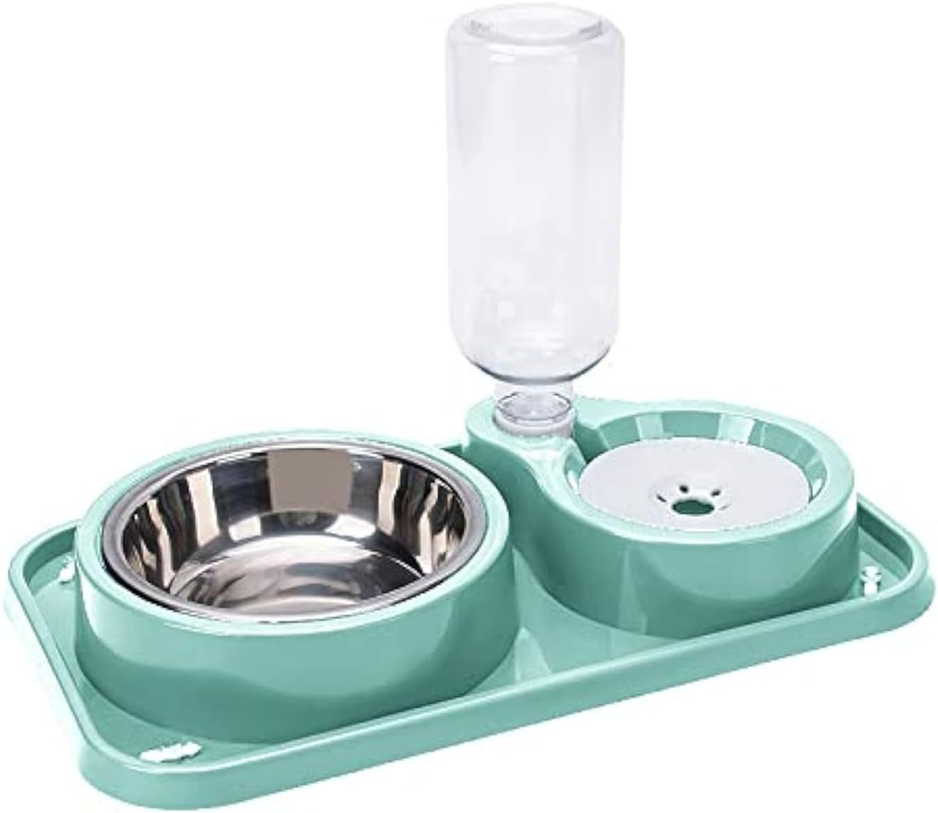 love-dream-double-dog-cat-bowls-anti-slip-pet-food-and-water-bowl-set-automatic-gravity-water-dispenser-bottle-detachable-stainless-steel-bowl-no-spill-for-indoor-cats-dogs-puppy-kitten-rabbit