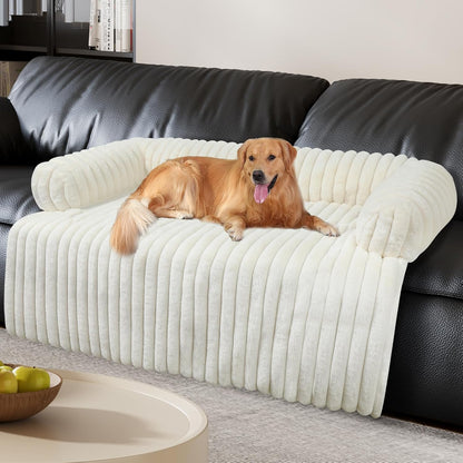 Wn'S Day Luxurious Dog Couch Bed, Washable Calming Dog Couch Cover, Removable Couch Protector for Dogs, Waterproof Sofa Bed, Pet Bed Mats for Couch, Pet Couch Covers for Sofa(Grey, L)13