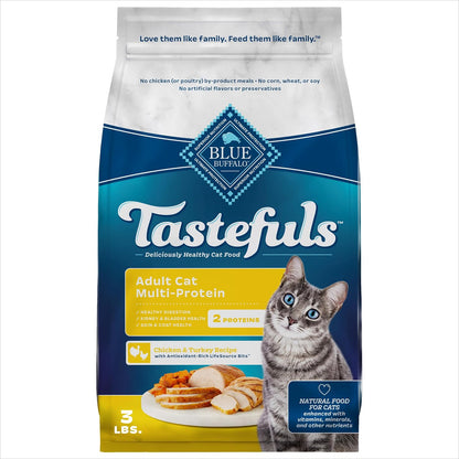 Blue Buffalo Tastefuls Adult Cat Dry Food, Multi-Protein Chicken & Turkey Recipe, 15-Lb. Bag13