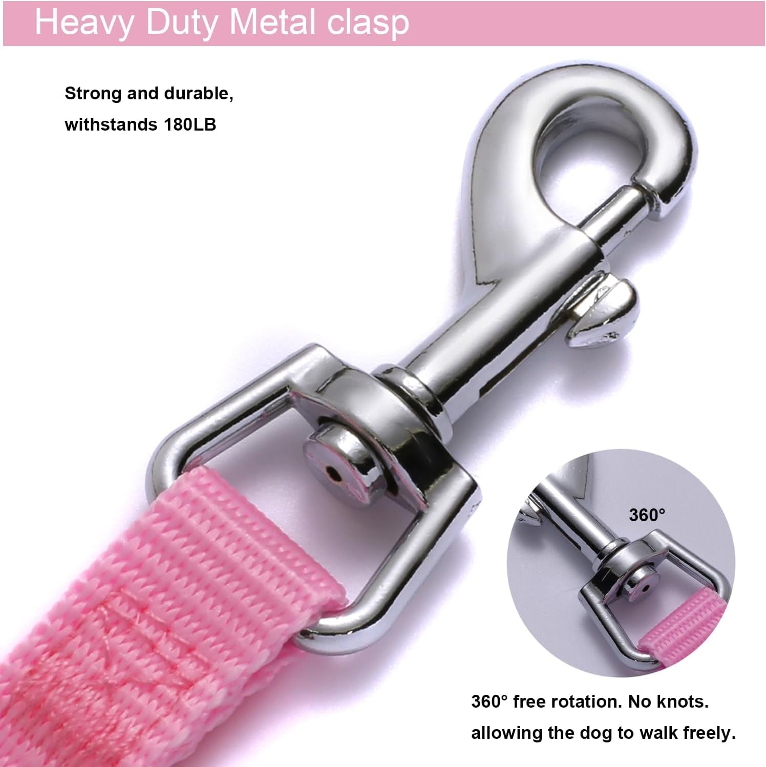 6-ft-puppy-leashes-strong-traditional-style-leash-with-easy-to-use-collar-hook-dog-lead-great-for-small-and-medium-and-large-dog-pink-5-8-in-x-6-ft