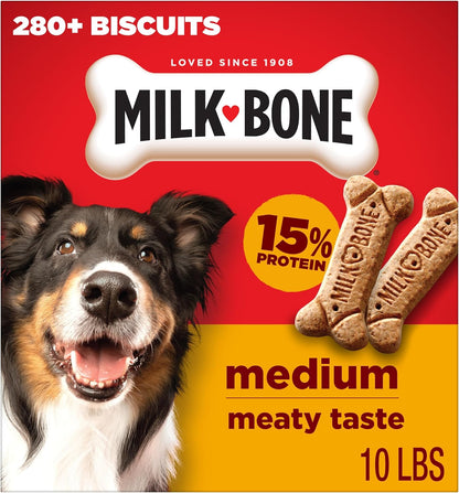 Milk-Bone Mini’S Original Biscuits, Mini Dog Treats, 6 Boxes | 6 (15-Oz.) Boxes, Tail-Wagging Meaty Taste, 15% Protein, 5 Calories per Treat9