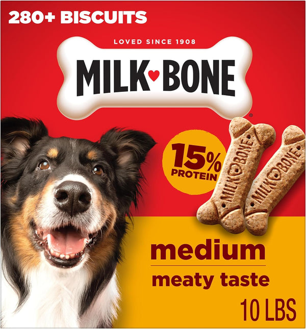Milk-Bone Mini’S Original Biscuits, Mini Dog Treats, 6 Boxes | 6 (15-Oz.) Boxes, Tail-Wagging Meaty Taste, 15% Protein, 5 Calories per Treat9