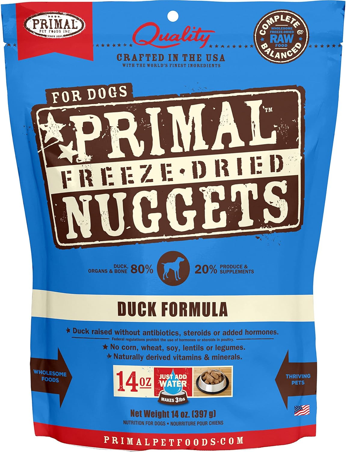 primal-freeze-dried-dog-food-nuggets-chicken-complete-balanced-meal-topper-or-treat-premium-healthy-grain-free-high-protein-raw-dog-food-14-oz-complete-balanced-nutrition-meal-topper-or-treat-grain-free-high-protein-no-synthetic-vitamins-minerals