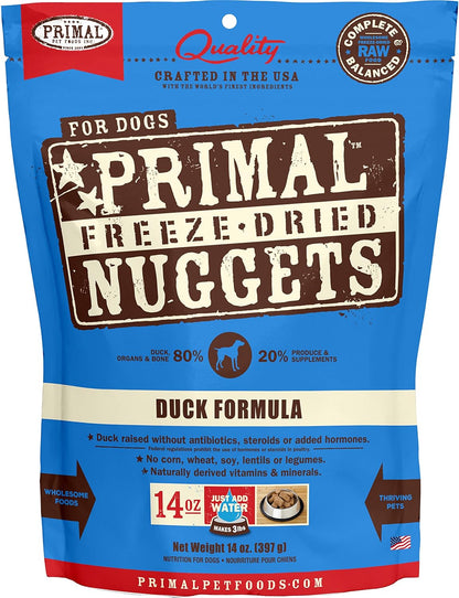 Primal Freeze Dried Dog Food Nuggets, Chicken; Complete Balanced Meal, Topper or Treat; Premium, Healthy, Grain Free, High Protein Raw Dog Food, 14 Oz | Complete & Balanced Nutrition, Meal, Topper or Treat, Grain-Free, High Protein, No Synthetic Vitamins & Minerals26