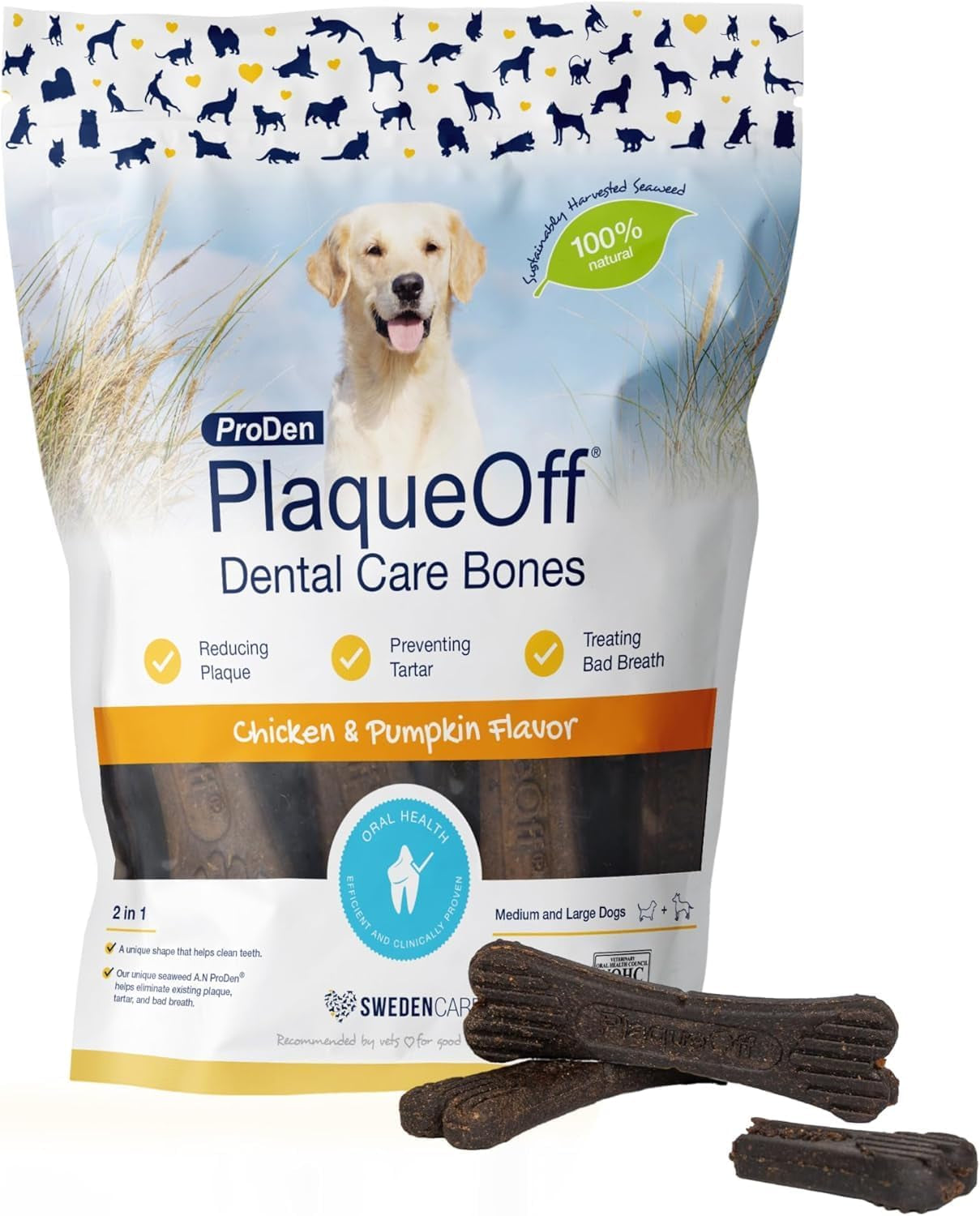 proden-plaqueoff-system-dental-care-bones-dog-teeth-cleaning-bones-for-oral-hygiene-medium-large-canine-formula-bacon-flavor-17-ozpackaging-may-vary-dog-teeth-cleaning-chews-for-fresher-breath-vohc-approved-dental-chews-to-reduce-plaque-tartar-medium-to-large-breeds