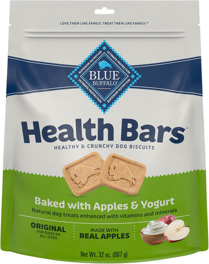 Blue Buffalo Mini Health Bars Apples & Yogurt Crunchy Dog Biscuits, Bite-Sized for Training, Oven-Baked with Real Apples & Natural Ingredients, Healthy Dog Treats, 16 Oz.13