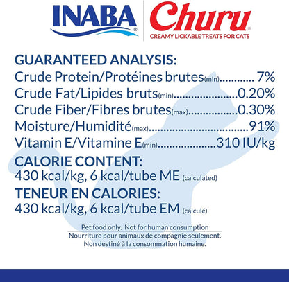 INABA Churu Lickable Purée Natural Cat Treats Tuna & Chicken 3 Flavor Assortment of 12 Tubes6