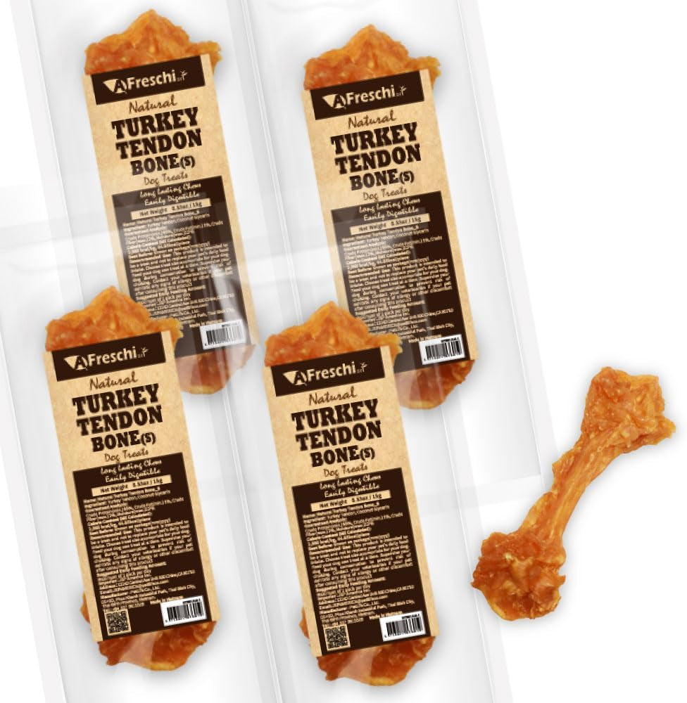 a-freschi-srl-turkey-tendons-for-dogs-usa-sourced-human-grade-rawhide-free-long-lasting-puppy-chews-all-natural-hypoallergenic-dog-treats-for-small-breeds-strips-3oz-pack