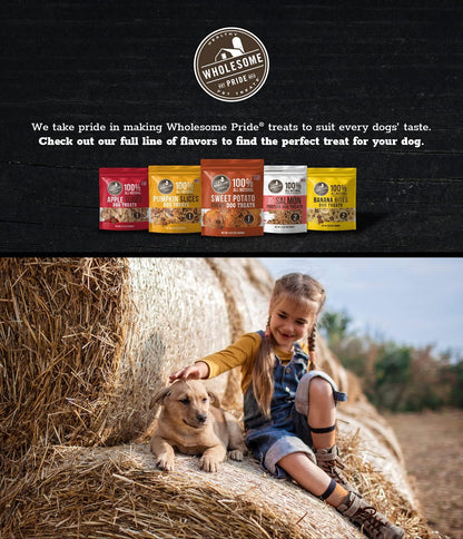 Wholesome Pride Healthy Sweet Potato Chews – Sensitive Stomach Dog Treats, No Preservatives, Single-Ingredient, No Grain, 16 Oz9